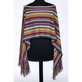 Missoni Multicolor Wool Women Poncho -   -  Missoni.